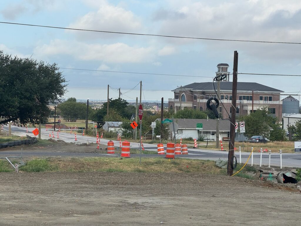 Downtown Prosper, TX on a weekday morning