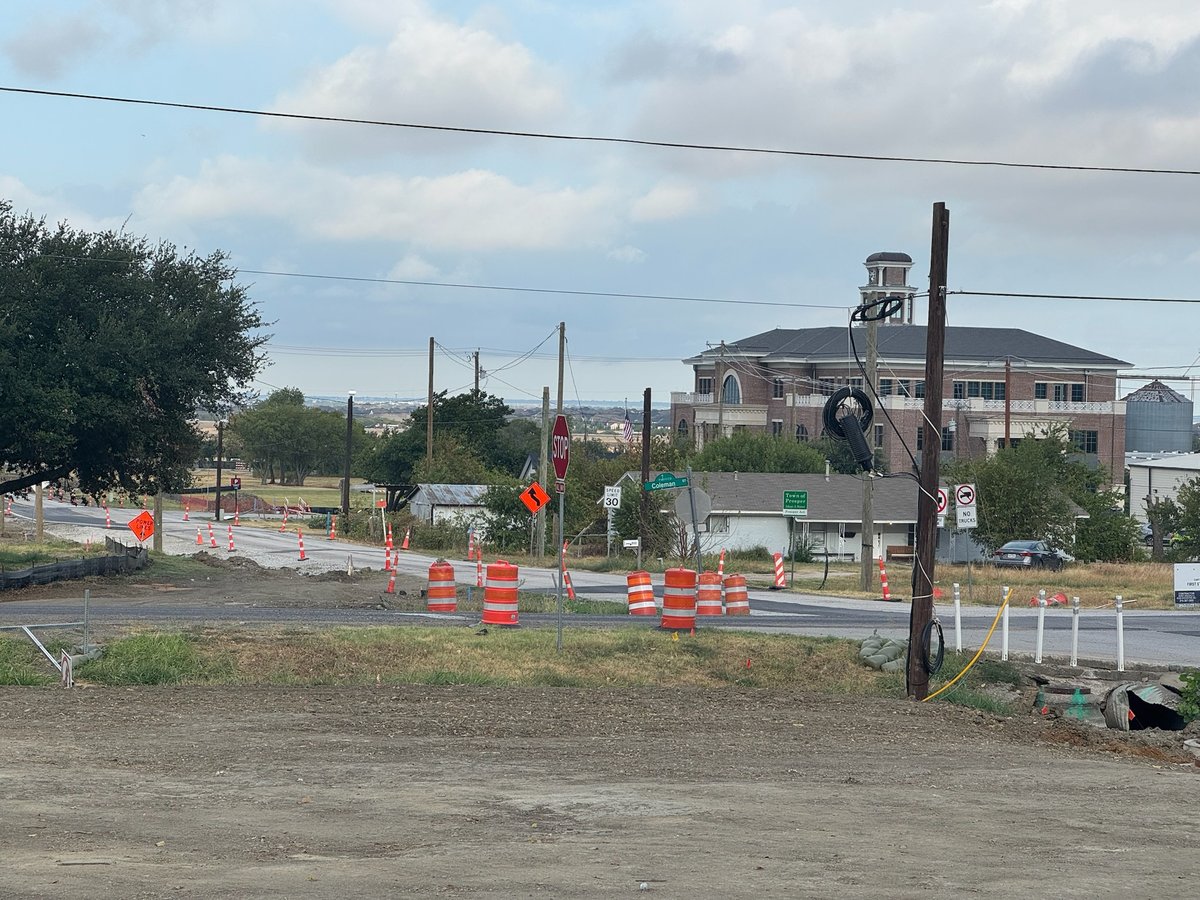 Downtown Prosper, TX on a weekday morning